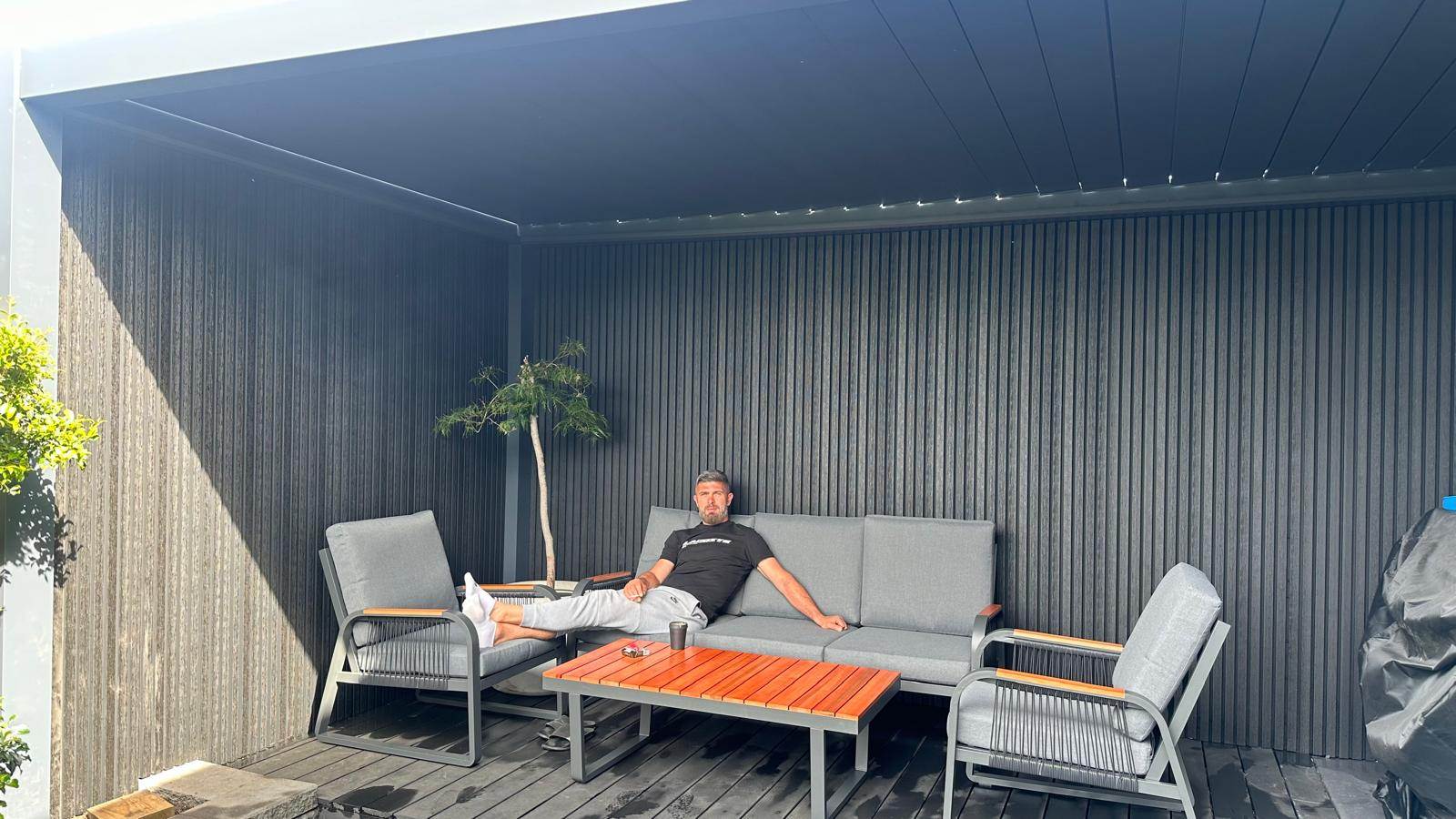 Decking, Louvre Roof Pergola & Wall Panelling